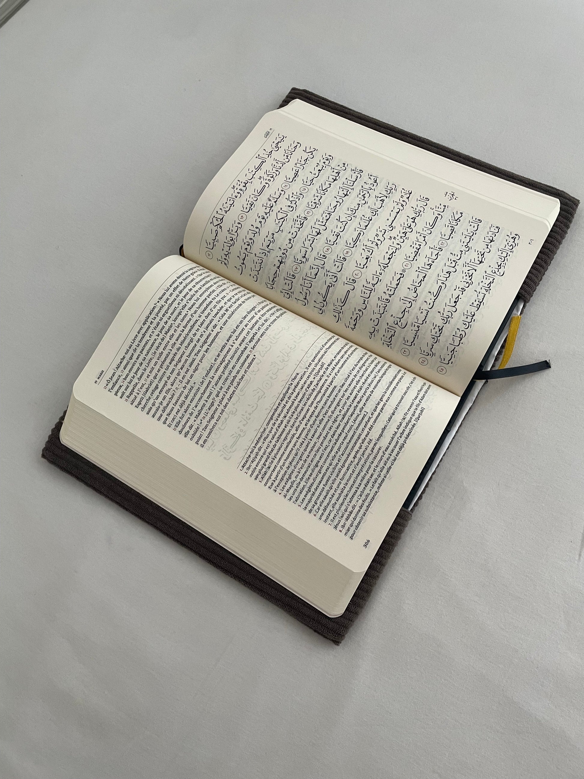 A personnaliser - Protège Coran Marron (taille et tissus)